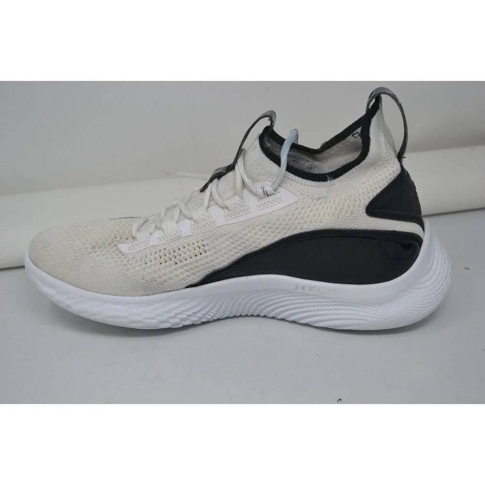 Under Armour Curry 8 FLOW White Patent 3024785-111 Sz M 10.5 W12 Basketball Shoe
